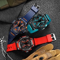 Reloj Deportivo Unisex SMAEL 8087, Cronómetro LED para Exteriores, Digital, Electrónico, Luminoso, Resistente al Agua 50 Bar, Alarma, Día/Fecha