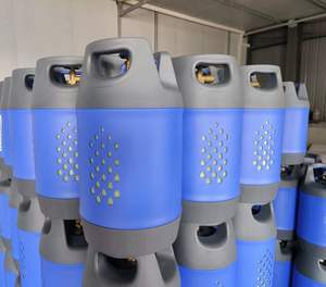 Personnalisé Basse Pression Léger <span class=keywords><strong>10KG</strong></span> Fibre de Verre Plastique Réservoir de Gaz Fibre GPL Propane <span class=keywords><strong>Butane</strong></span> Bouteille de Gaz - Product Image 2