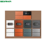 SEXANKA KNX EIB Système de Maison Intelligente, Système d'Automatisation de Bâtiment, Contrôleur de Température Intelligent, Interrupteurs Muraux, Compatible WIFI, Métal Aluminium