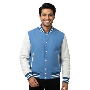 Veste universitaire polaire d'hiver unisexe de haute qualité Design personnalisé Hommes Femmes High Street Letterman CollegeBaseballjacket pour hommes - Product Image 1