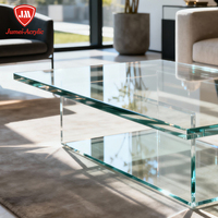 Plaques en acrylique coulé Jumei haute transparence 93% de transmission, 50-200mm (5mm/8mm), 4x8 4x6ft, 100% MMA vierge, service de découpe