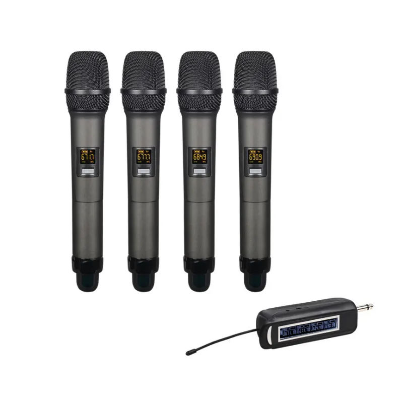 Universal Microphone Wireless Microphone 1 To 4 U-segment FM Outdoor Stage Performance KTV Professional Conference