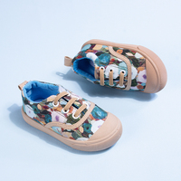 Chaussures en toile à rayures bleues pour enfants, baskets décontractées unisexes respirantes, cadeau de saison scolaire confortable, tenue quotidienne