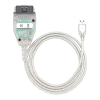 Cable de Diagnóstico OBD2 con Chip FTDI FT232RL, K CAN DCAN USB OBD2 para Herramienta de Diagnóstico de Automóviles BM