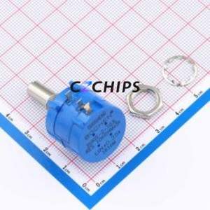 ตัวต้านทาน/โพเทนชิออมิเตอร์แบบปรับได้3590S-2-103L ผ่านรูส่วนประกอบ (THT) ตัวต้านทาน10kOhm 5% 2W 10 - Product Image 1