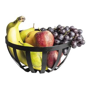 Cesta de Frutas Metálica GUSTA, Tamaño Mediano, Acabado Negro, Almacenamiento para Cocina - Product Image 1