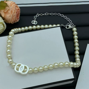 Collar de Perlas de Doble Capa de Alta Gama, Diseño de Cadena de Eslabones para Parejas, Regalo Unisex, Joyería de Moda - Product Image 1