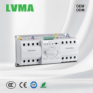 Dreiphasiger ATS Dual-Power 4P LED-Anzeige Automatischer Transferschalter CB Klasse 63A AC 400V/690V Zwei Eingänge Zwei Ausgänge 10kA - Product Image 1