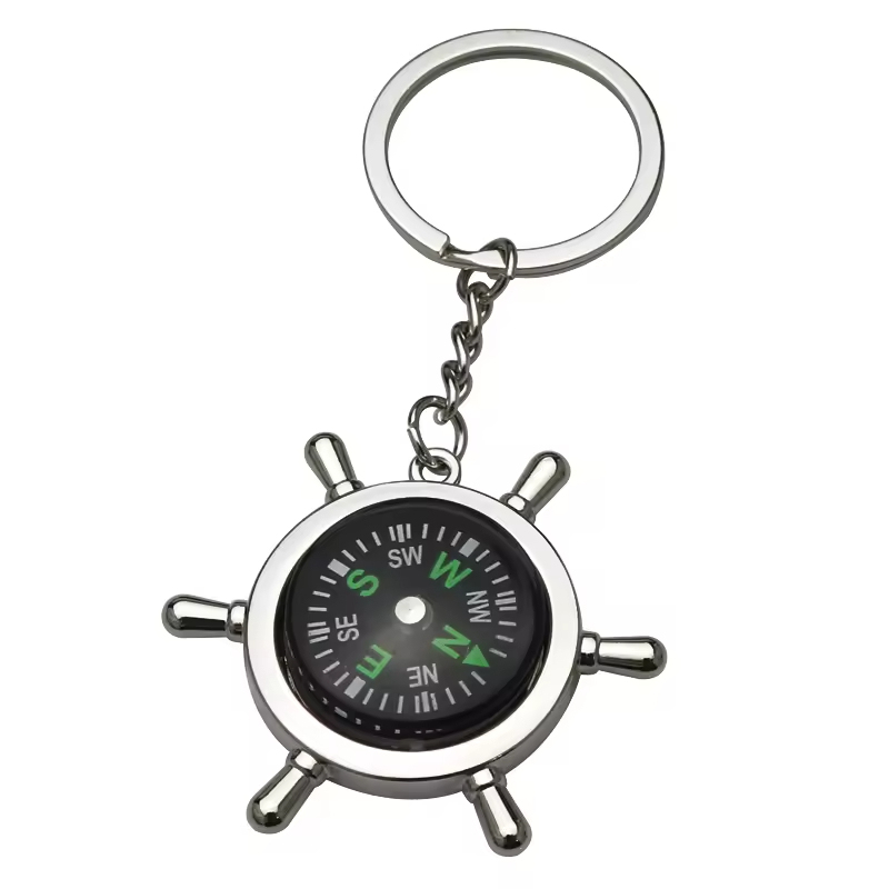 Wholesale Nautical Anchor Compass Keychain Portable