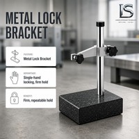 Support de comparaison de granit à bras horizontal pour inspection dimensionnelle en atelier