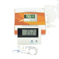 Termometer Digital Baterai ST-1A untuk Akuarium, Freezer, dan Tangki Ikan dengan Tampilan Fahrenheit dan Celsius
