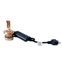 Kit de Conversión de Faros LED Todo en Uno de 120W, Sistema de Enfriamiento de 2 Tubos de Cobre, Ventilador Silencioso -40 ° C~85 ° Decodificador de Rango de Trabajo C Incluido