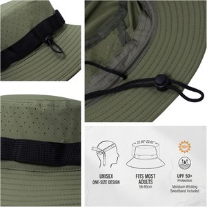 Packable Wide Brim Safari Boonie Hat Nylon Cartoon Velour Lightweight UV Protection <b>Hiking</b> Sun Protection Camping Bucket <b>Cap</b> - Product Image 3