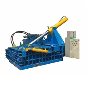 Schrott-Metallballenmaschine horizontal hydraulische Abfall-Kupferdraht-Ballpresse Farbe Stahlfliesenreste Blockpressmaschine