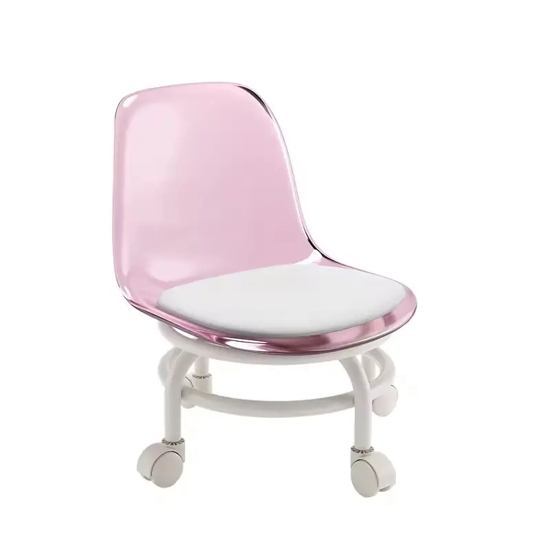 Moderne Farben transparente Heimmöbel universelle Räder Kindersitze und Hocker