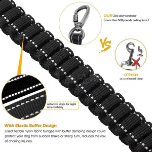 Correa Doble para Perro de Nailon con Liberación Rápida, Reflectante y Acolchada para Seguridad en el Tráfico de Mascotas - Product Image 3