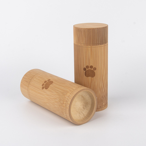 Grosir Guci Bambu Peliharaan Dapat Terurai Ramah Lingkungan untuk Abu Kremasi Guci Kucing Anjing Urna Penyerap Air Tabung Tabur - Product Image 5