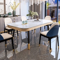 Ensemble de Table à manger de la maison, chaises, Set de luxe