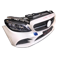 Grosir Kit Hidung Depan Bekas Lengkap untuk Benz C Class W205 LCI Versi Sport, Bumper Depan Dengan Lampu Depan & Radiator