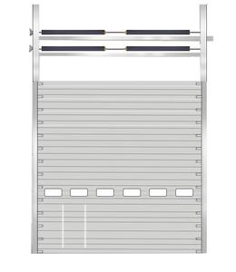 <span class=keywords><strong>Porte</strong></span> sectionnelle <span class=keywords><strong>en</strong></span> acier pour quai <span class=keywords><strong>de</strong></span> chargement vertical isolé thermiquement pour entrepôt industriel - Product Image 1