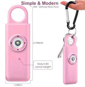 Donne <span class=keywords><strong>autodifesa</strong></span> 130DB sirena portachiavi <span class=keywords><strong>personale</strong></span> allarme con luce lampeggiante a Led allarme sicurezza <span class=keywords><strong>personale</strong></span> di emergenza - Product Image 2