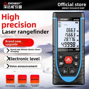 Shendawei telemetro Laser palmare ad alta precisione 50.7m di ingegneria 100 righello elettronico di misurazione a infrarossi - Product Image 6
