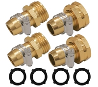 Robinet robuste en métal en laiton 2 3 4 voies connecteur de tuyau d'arrosage robinet séparateur d'eau de style Y de haute qualité pour une utilisation en extérieur