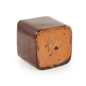 Pot de fleurs carré en céramique rouge brun foncé brillant de style américain, avec trou de drainage, écologique, durable, 81 kg, pour la maison et le jardin - Product Image 6