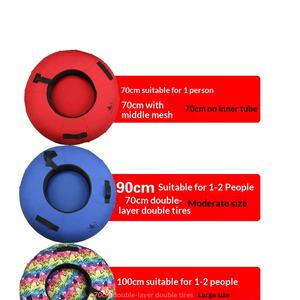 زلاجة ثلجية قابلة للنفخ للمرح الشتوي للأطفال والكبار للعب في الهواء الطلق - Product Image 3