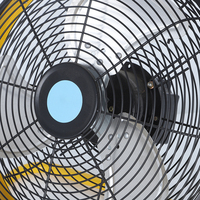 Ventilateur de sol à cadre métallique de 12 pouces avec 3 pales en aluminium, ventilateur de sol solaire de 12 pouces, ventilateur de sol électrique pour usage domestique et hôtelier