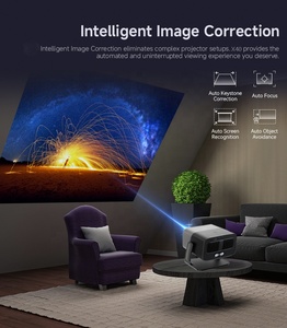 Proiettore Smart TV 1080P Nativo, Videoproiettore 3D 4K Android per Film, Proiettore Wireless per Gaming Wifi 5G, Proiettori per Telefono, Tablet e Riunioni - Product Image 3