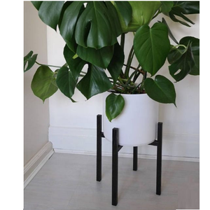 Planteur de sol enduit de poudre balcon jardinière de jardin décorative classique fini forme unique jardinière de fleurs en métal décorative - Product Image 4