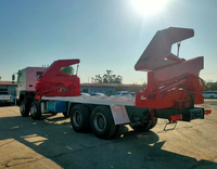 Remorque de camion commerciale entièrement en acier, à chargement latéral, avec grue, à vendre