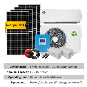 Off Grid Solar <b>Air</b> <b>Conditioner</b> 24 Seer <b>Mini</b> Split 48V 18000btu 24000btu Conditioning R134A 48V DC Split Units Solar System <b>Air</b> C - Product Image 2