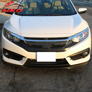 Alerón Delantero Estilo CS para Honda Civic Coupé/Sedán 16-18, Divisor de Parachoques de PU de Alta Calidad, Accesorio Exterior - Product Image 2