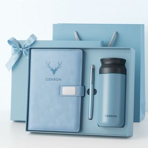 Modern Office Gift Set Featuring A5 PU Leather Notebook <b>Pen</b> <b>Refill</b> and Thermal Bottle Suitable for Corporate Gifts - Product Image 4