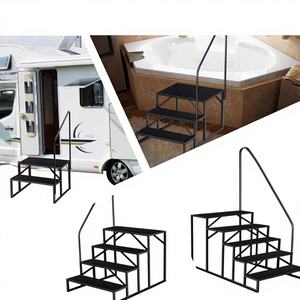 Escalera para Piscina de RV Lumina de Alta Resistencia, Barandilla de Materiales Compuestos ABS Resistentes a la Corrosión, Fácil Instalación, Capacidad de 660 Libras - Product Image 1
