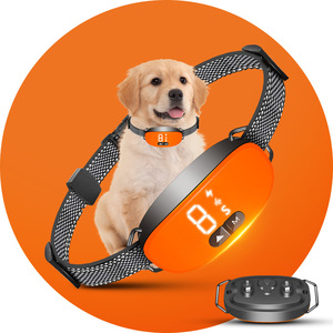JiaBei Dog Training Collar With <b>Vibration</b> Electric Shock Beep Modes <b>Rechargeable</b> Nylon Bark Control For Dogs - Product Image 1
