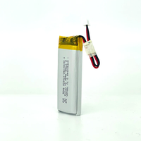Batterie Lithium Polymère de Grade A+ Directement de l'Usine 3.7V 423450/802048 750mAh Rechargeable avec Carte de Protection pour Appareil Portable