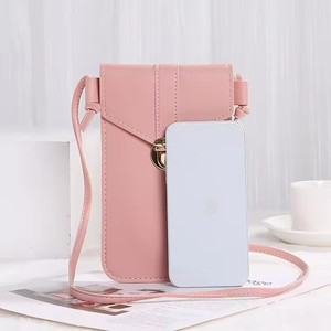HOT-Portefeuille <span class=keywords><strong>pour</strong></span> téléphone portable à écran <span class=keywords><strong>tactile</strong></span> <span class=keywords><strong>pour</strong></span> dames Portefeuille <span class=keywords><strong>pour</strong></span> <span class=keywords><strong>smartphone</strong></span> <span class=keywords><strong>Bandoulière</strong></span> en cuir PU <span class=keywords><strong>Sac</strong></span> <span class=keywords><strong>pour</strong></span> femmes Portefeuille mobile tendance - Product Image 3