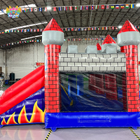 Château gonflable, structure de saut avec toboggan et souffleur pour enfants et adultes, structure de saut gonflable