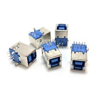 USB 3.0 Typ B Buchse, rechtwinklig, USB-B AF Anschluss, Druckeranschluss, Terminal