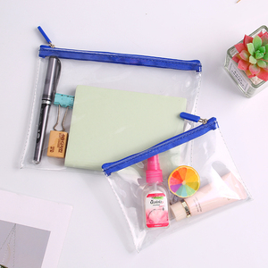 Phong Bì Kéo Khóa Kéo Bằng Nhựa Poly A4 A5 A6 Trong Suốt Chống Nước Tùy Chỉnh Túi Đựng Hồ Sơ Được May Bằng PVC - Product Image 2