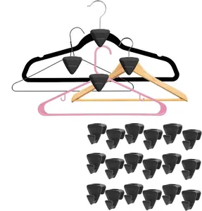 Nieuwe Collectie Hanger Ruimte Driehoeken Haken Plastic Magische Hanger Haken Voor Hangers Ruimtebesparend En Kleding Kast Organizer