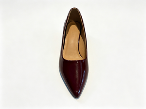 INVISIBAG Zapatos de tacón medio con punta en piel auténtica para mujer, elegantes y cómodos, de piel auténtica con punta en punta. - Product Image 6