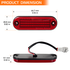 2 pièces, feux de signalisation dynamiques à LED, feux latéraux de pare-chocs arrière pour Toyota Rav4 1996 1997 1998 1999 2000 8175042010 8176042010 - Product Image 5