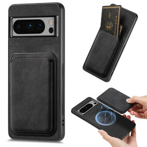 Étui de téléphone portable antichoc magnétique de fente de carte de portefeuille détachable en cuir d'unité centrale de luxe pour <span class=keywords><strong>Google</strong></span> Pixel 9 Pro XL - Product Image 6