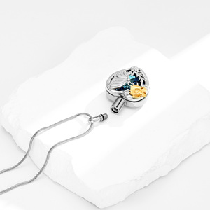 IJD40059 جديد قلادة تذكارية بحامل رماد عظمي تحمل زهرة من الفولاذ المقاوم للصدأ - Product Image 6
