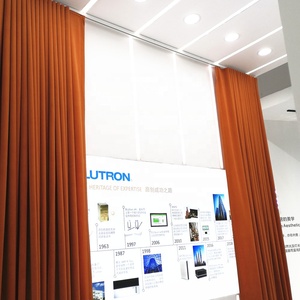 Tenda Moderna in Poliestere con Onde, Inerentemente Ignifuga, Motorizzata Lutron, Oscurante e Trasparente per Soggiorno - Product Image 2