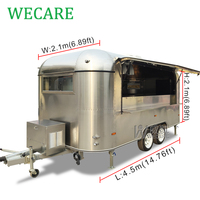Wecare Cuisine mobile Food Van Remorque Pizza Truck Restauration Cuisine entièrement équipée Restaurant USA